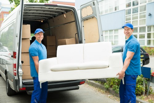 Removals van serving a Barnet residential move