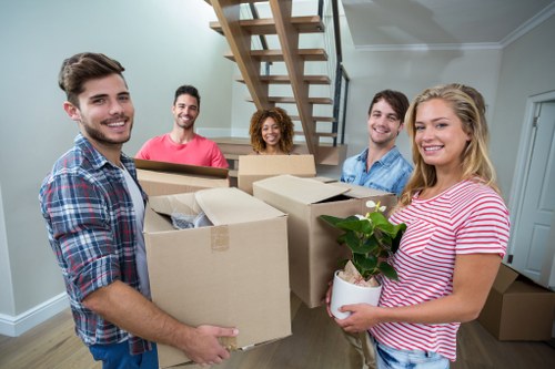 Man With Van Barnet team preparing a local moving van for a home relocation in Barnet
