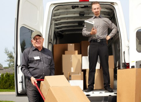 A local man and van vehicle ready for a move in Barnet
