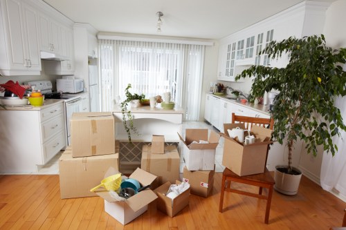 Removal van ready for a home move in Barnet