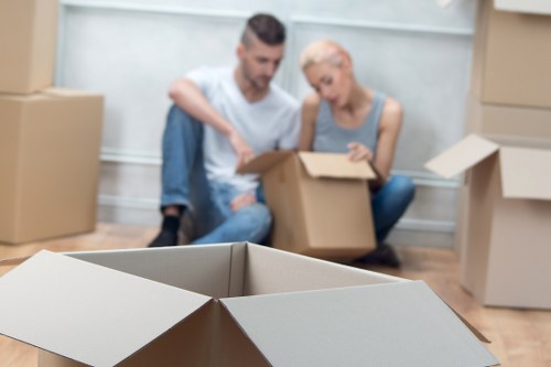 Removal team helping with a home move in Barnet