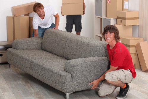 Household items prepared for transport by a Barnet man and van team