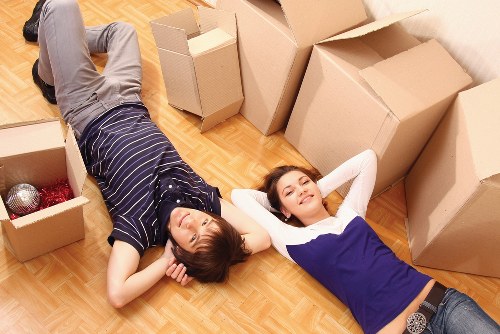 Professional movers loading items for a Barnet relocation
