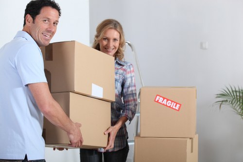 Checklist and packed moving boxes prepared for a Barnet relocation