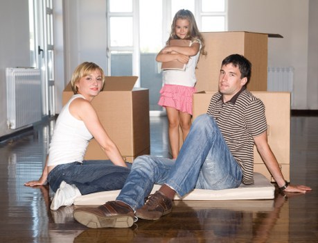 Loading boxes and furniture for a Barnet man and van job